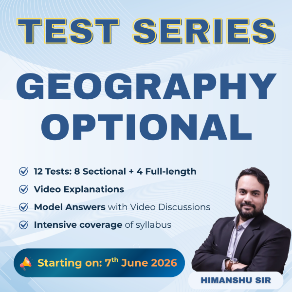 thumbnail Geography Optional Test Series for UPSC 2026-27